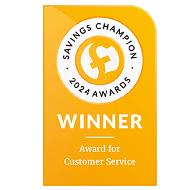 Savings champion 2024 Award for customer service